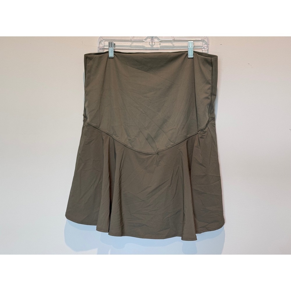 VSX Victoria's Secret Olive Green Ruffle Active Skort Lycra Adaptiv XXL